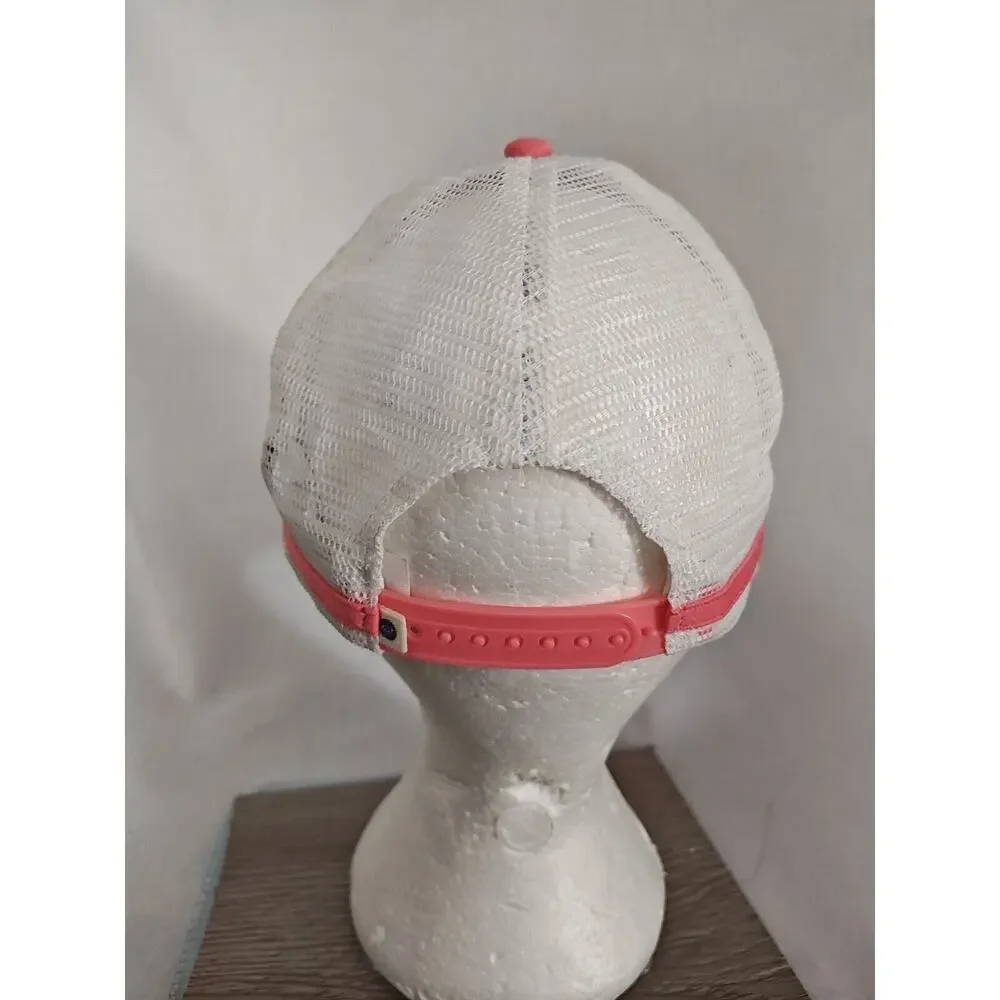 Roxy Lightweight Baseball‎ Hat Pink White Adjustable Summer Cap trucker Women's